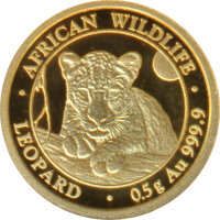 Somalia Republik 2025 - Leopard 0,5 Gramm Gold