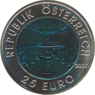 sterreich 2007 - 25 Euro sterreichische Luftfahrt Niob PP*