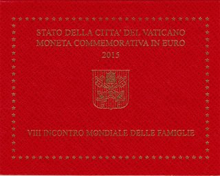 Vatikan 2 Euro 2015 Welttreffen der Familien im Folder*