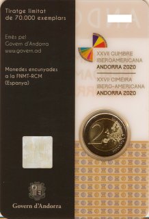 Andorra 2 Euro - 2020 Iberoamericana*