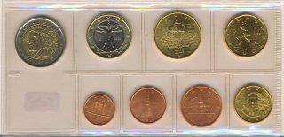 Italien loser Satz 2008 kpl. 1 cent - 2 Euro*