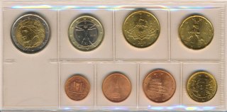 Italien loser Satz 2002 kpl. 1 cent - 2 Euro*