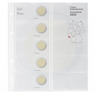 Lindner Nachtragsblatt 2 Euro 2025, Saarland