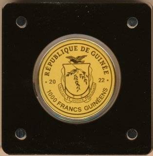 Guinea 1000 Francs 2022 Sir Francis Dake 1/200 Unze Gold