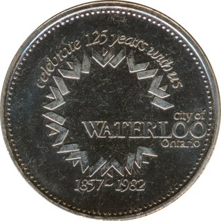 Kanada 1 Dollar 1982 Waterloo. Regionalgeld*