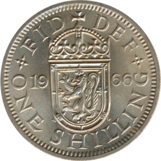 Grobritannien Shilling 1966 Elizabeth II - Schottisches Wappen*