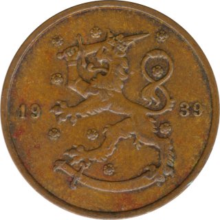 Finnland 10 Penni 1939 Wappen*