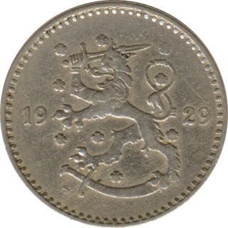 Finnland 1 Markka 1929 Wappen*