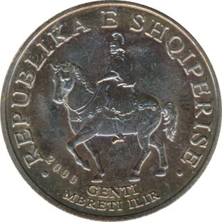 Albanien 50 Leke 2000 Knig Genthios zu Pferd*