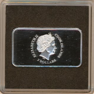 Cook Islands 2 Dollars 2015 PP Seidenstrae Silber*