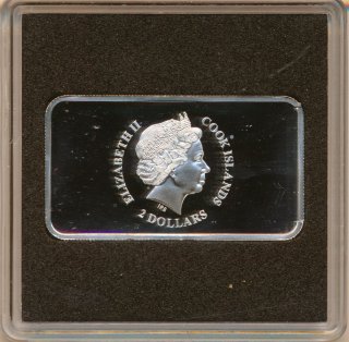 Cook Islands 2 Dollars 2015 PP Goldrausch in Kalifornien Silber*