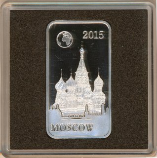 Solomon Islands 2 Dollars 2015 Moskau Silber*