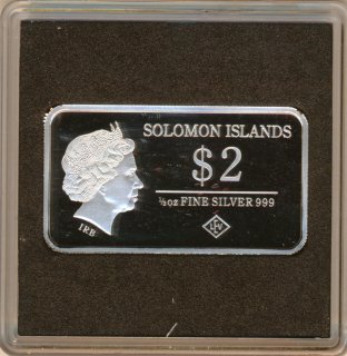 Solomon Islands 2 Dollars 2015 Dresden Silber*