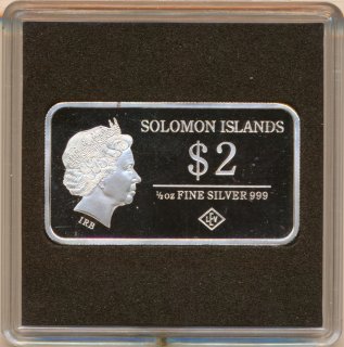 Solomon Islands 2 Dollars 2015 Peking Silber*