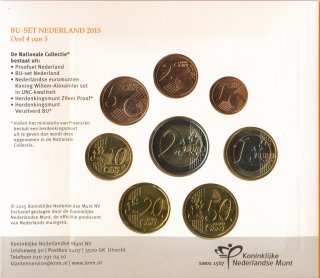 Niederlande KMS 2015 stgl. verschweisst im Folder*