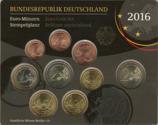 BRD KMS 2016 A st verpackt in CoinCard*