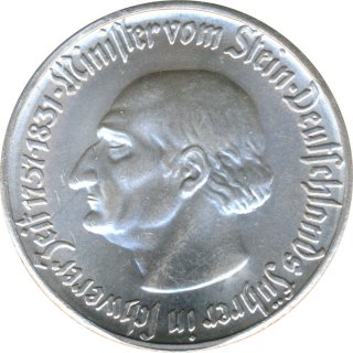 Westfalen 5 Mark 1921 Freiherr vom Stein*