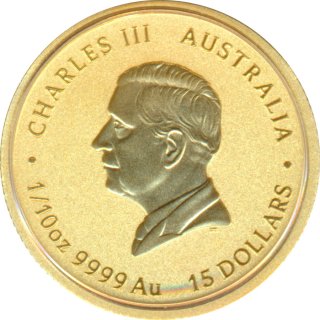 Australien Lunar 3 - 2026 15 A$ Jahr des Pferds Gold