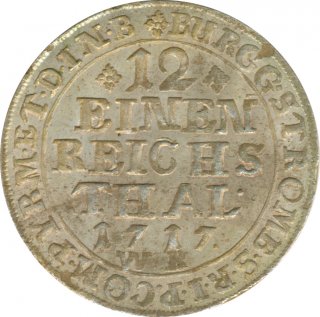 Mnster 1/12 Taler 1717 WR Franz Arnold von Wolff-Metternich Silber*