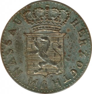 Nassau 6 Kreuzer 1836 Wilhelm Silber*