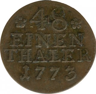 Preussen 1/48 Taler 1773 A Friedrich II Silber*