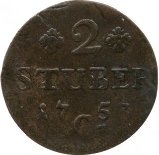 Kleve 2 Stber 1753 C Friedrich II Silber*