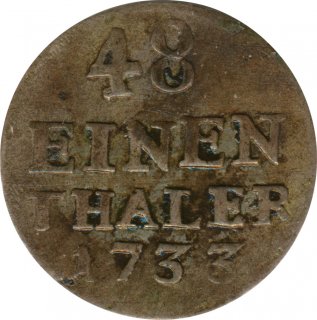 Preussen 1/48 Taler 1733 EGN Friedrich Wilhelm I Silber*