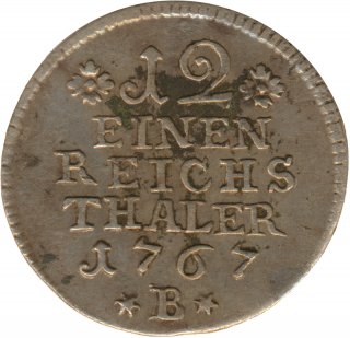 Preussen 1/12 Taler 1767 B Friedrich II Silber*