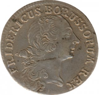 Preussen 1/12 Taler 1767 B Friedrich II Silber*