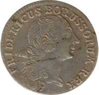 Preussen 1/12 Taler 1767 B Friedrich II Silber*