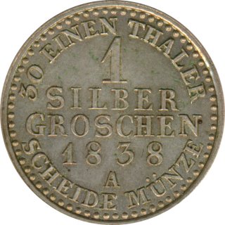 Preussen 1 Silbergroschen 1838 A Friedrich Wilhelm III*
