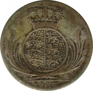 Wrttemberg 6 Kreuzer 1809 Friedrich I Silber*