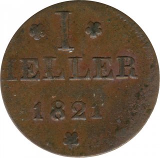 Freie Stadt Frankfurt 1 Heller 1821 F*