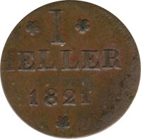 Freie Stadt Frankfurt 1 Heller 1821 F*
