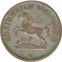 Hannover 1/2 Groschen 1858 B Georg IV Silber*