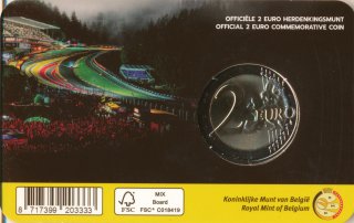 Belgien 2 Euro 2025 - Rennstrecke Spa
