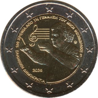 Griechenland 2 Euro 2025 - Mikis Theodorakis*