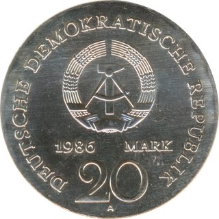 DDR 20 Mark 1986 Gebrder Grimm Silber*