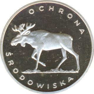 Polen 100 Zlotych 1978 PP Elch Silber*