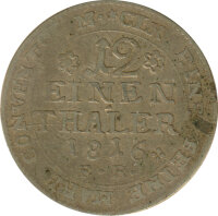 Braunschweig 1/12 Taler 1816 FR Georg IV. Silber*
