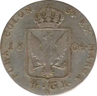 Preussen 4 Groschen 1804 A Friedrich Wilhelm III Silber*