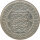 D&auml;nemark 2 Kroner 1923 Silberne Hochzeit des K&ouml;nigspaares Silber*