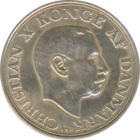 Dänemark 2 Kroner 1937 25. Regierungsjubiläum...