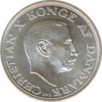 Dänemark 2 Kroner 1945 Geburtstag von Christian X....