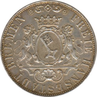 Bremen 36 Grote 1859 Stadtwappen Silber*