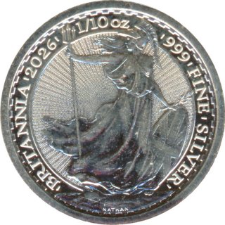 Grobritannien 2026 - Britannia - Charles III 1/10  Oz...