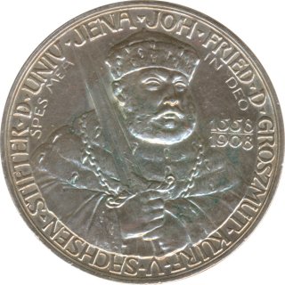 Sachsen-Weimar-Eisenach 5 Mark 1908 Universitt Jena Silber*