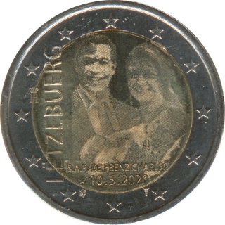Luxemburg 2 Euro 2020 - Prinz Charles - Foto-Variante*