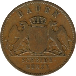 Baden 1 Kreuzer 1864 Friedrich*