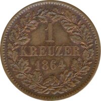 Baden 1 Kreuzer 1864 Friedrich*